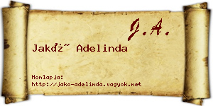 Jakó Adelinda névjegykártya
